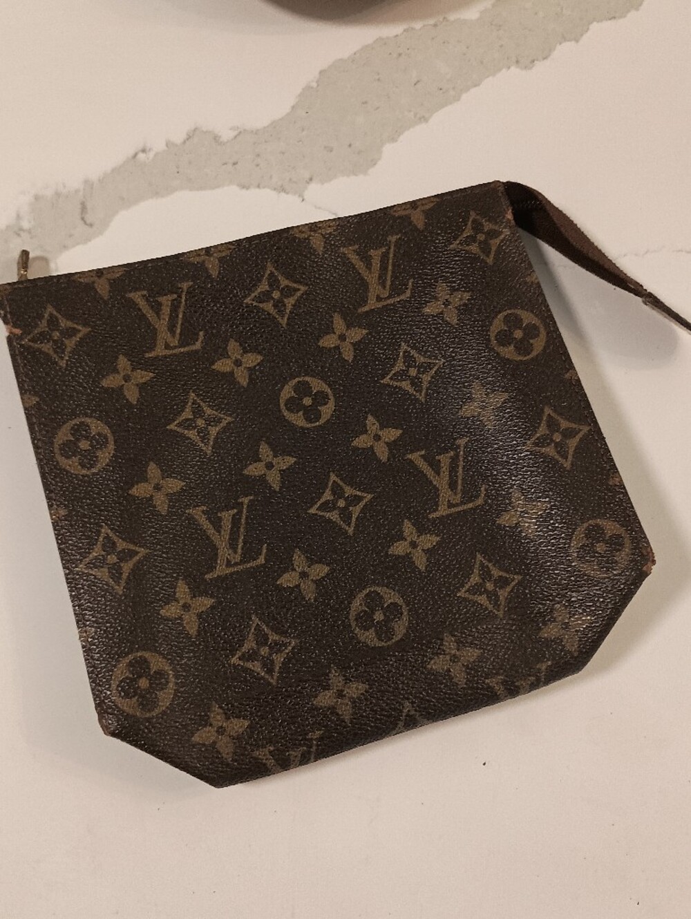 Authentic Louis Vuitton Monogram Bucket Bag Pouch Cosmetic Cluth